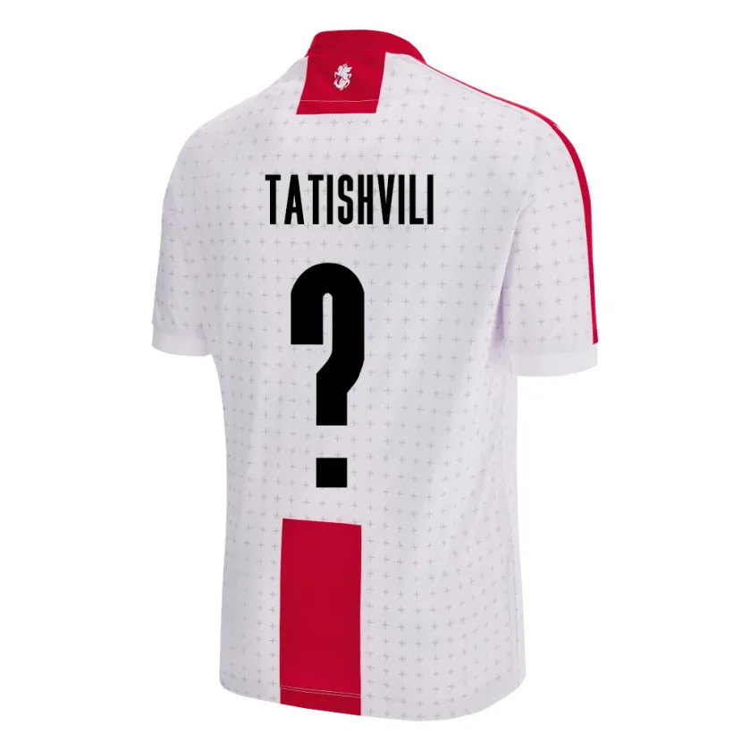 Danxen Män Georgia Sandro Tatishvili #0 Vit Hemmatröja Matchtröjor 24-26 Tröjor T-Tröja
