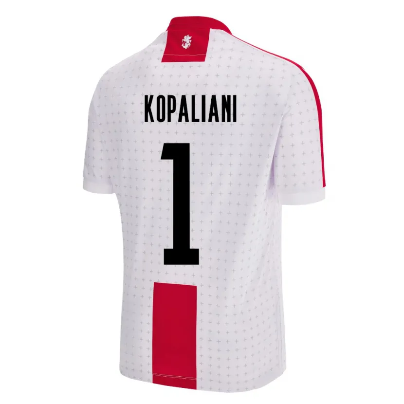 Danxen Män Georgia Soso Kopaliani #1 Vit Hemmatröja Matchtröjor 24-26 Tröjor T-Tröja