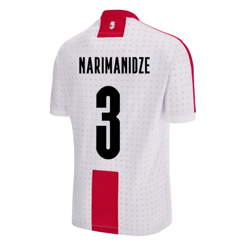 Danxen Män Georgia Aleksandre Narimanidze #3 Vit Hemmatröja Matchtröjor 24-26 Tröjor T-Tröja