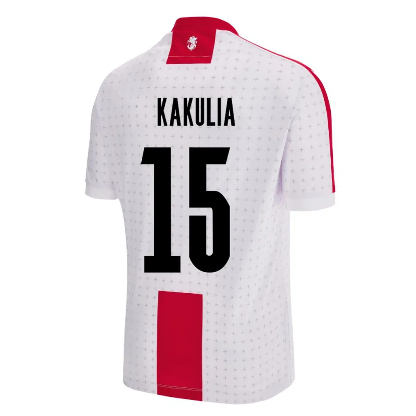 Danxen Män Georgia Giorgi Kakulia #15 Vit Hemmatröja Matchtröjor 24-26 Tröjor T-Tröja