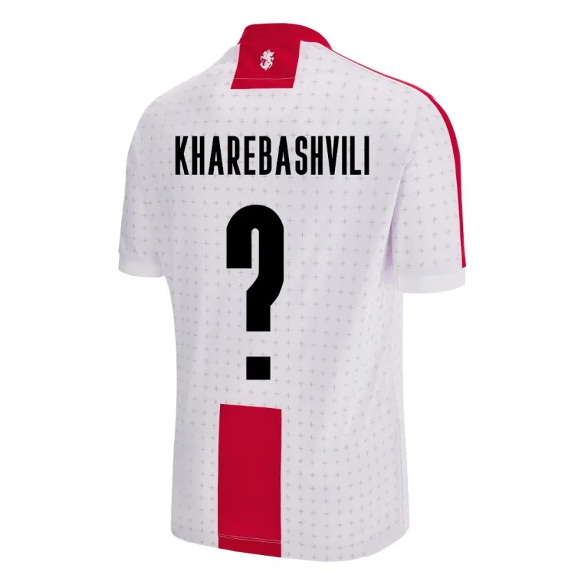 Danxen Män Georgia Saba Kharebashvili #0 Vit Hemmatröja Matchtröjor 24-26 Tröjor T-Tröja