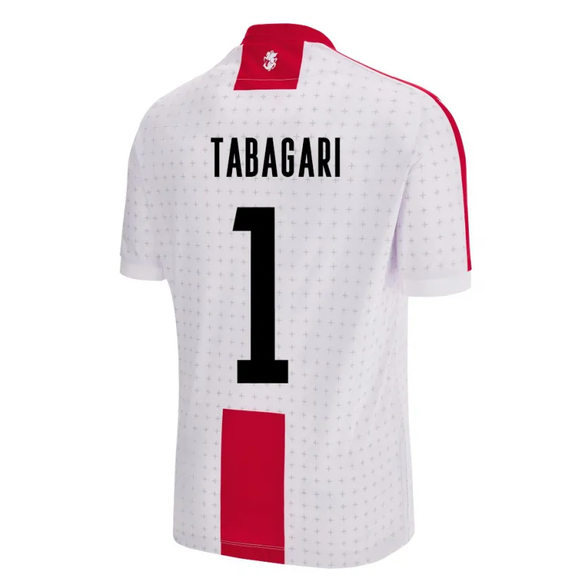 Danxen Män Georgia Eka Tabagari #1 Vit Hemmatröja Matchtröjor 24-26 Tröjor T-Tröja