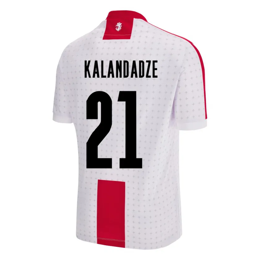 Danxen Män Georgia Mariam Kalandadze #21 Vit Hemmatröja Matchtröjor 24-26 Tröjor T-Tröja