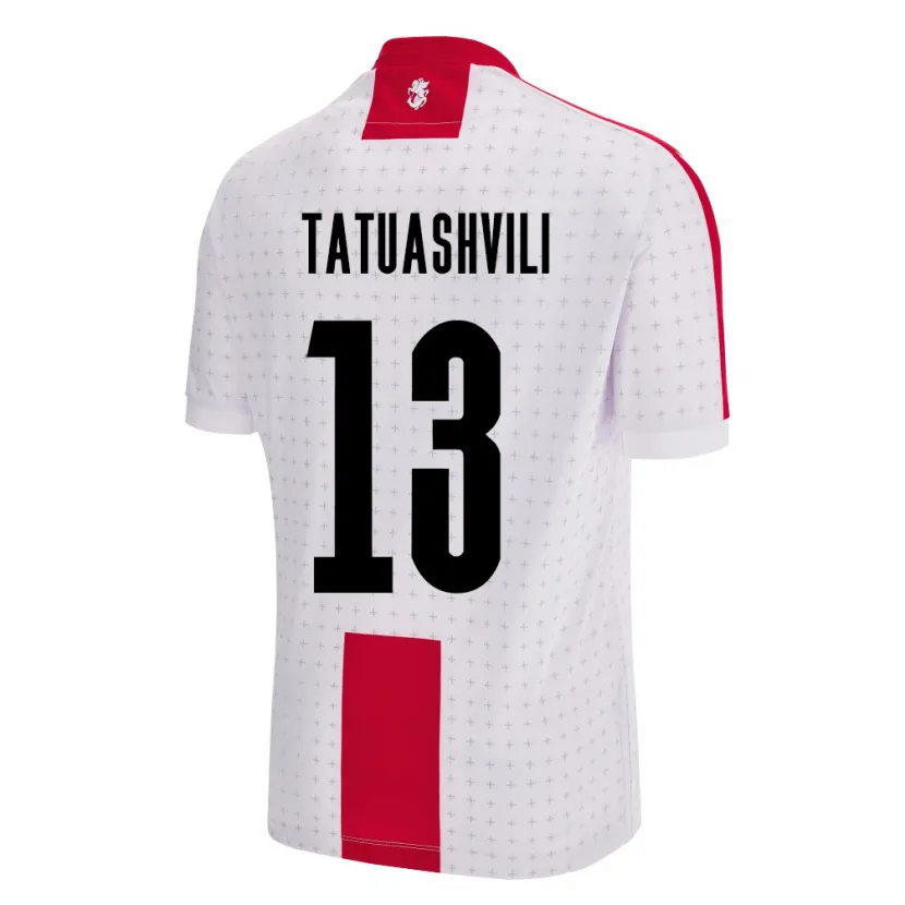 Danxen Män Georgia Tamar Tatuashvili #13 Vit Hemmatröja Matchtröjor 24-26 Tröjor T-Tröja