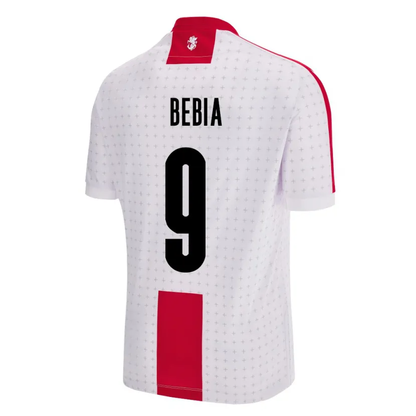 Danxen Män Georgia Maiko Bebia #9 Vit Hemmatröja Matchtröjor 24-26 Tröjor T-Tröja