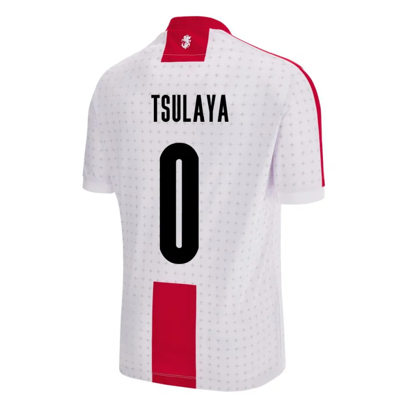 Danxen Män Georgia Ana Tsulaya #0 Vit Hemmatröja Matchtröjor 24-26 Tröjor T-Tröja
