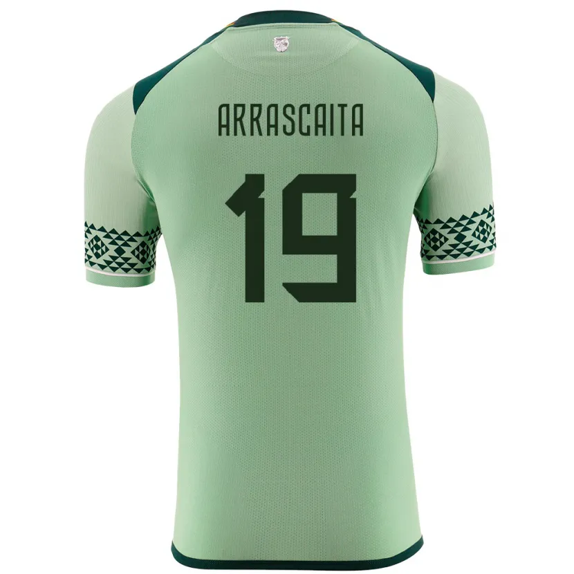 Danxen Män Bolivia Jaime Arrascaita #19 Ljusgrön Hemmatröja Matchtröjor 24-26 Tröjor T-Tröja