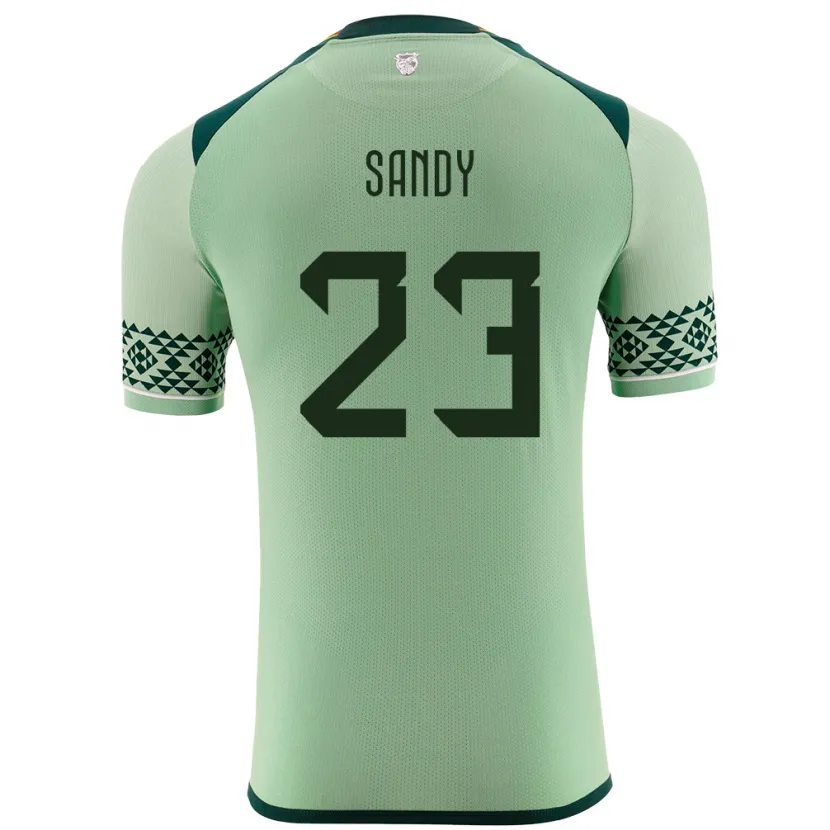 Danxen Män Bolivia Daniel Sandy #23 Ljusgrön Hemmatröja Matchtröjor 24-26 Tröjor T-Tröja