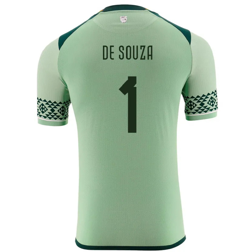 Danxen Män Bolivia Victor De Souza #1 Ljusgrön Hemmatröja Matchtröjor 24-26 Tröjor T-Tröja