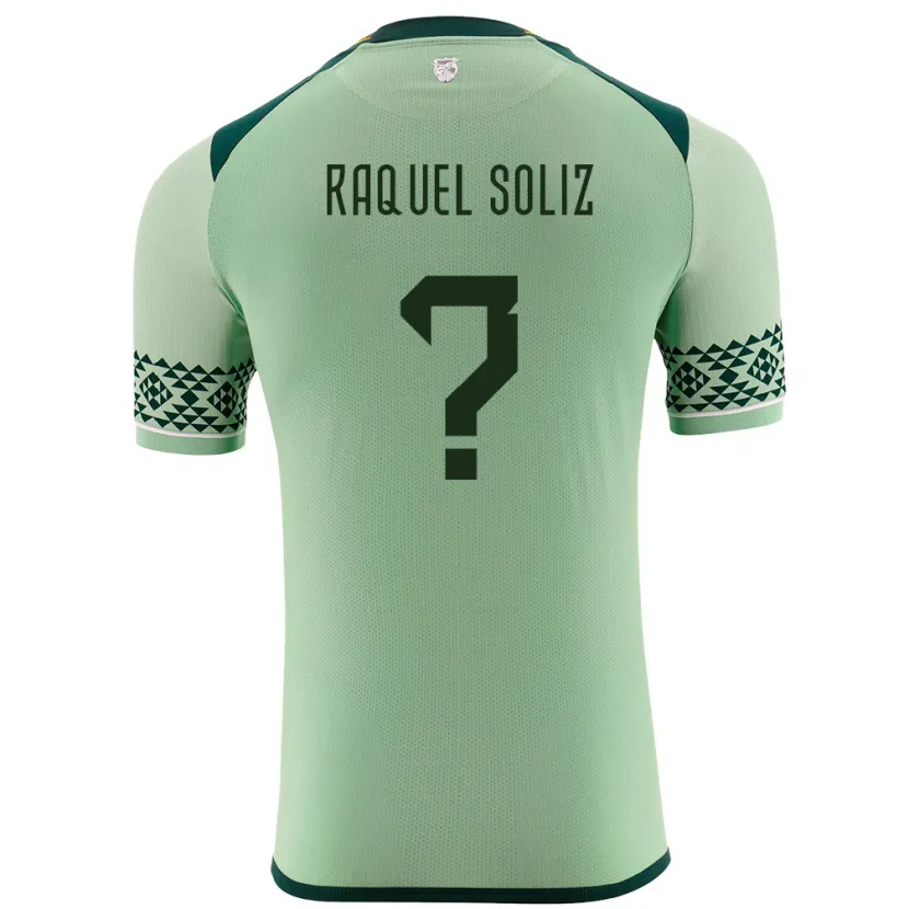Danxen Män Bolivia Ruth Raquel Soliz #0 Ljusgrön Hemmatröja Matchtröjor 24-26 Tröjor T-Tröja