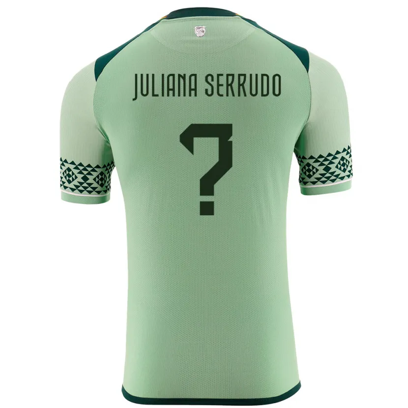 Danxen Män Bolivia Eyda Juliana Serrudo #0 Ljusgrön Hemmatröja Matchtröjor 24-26 Tröjor T-Tröja