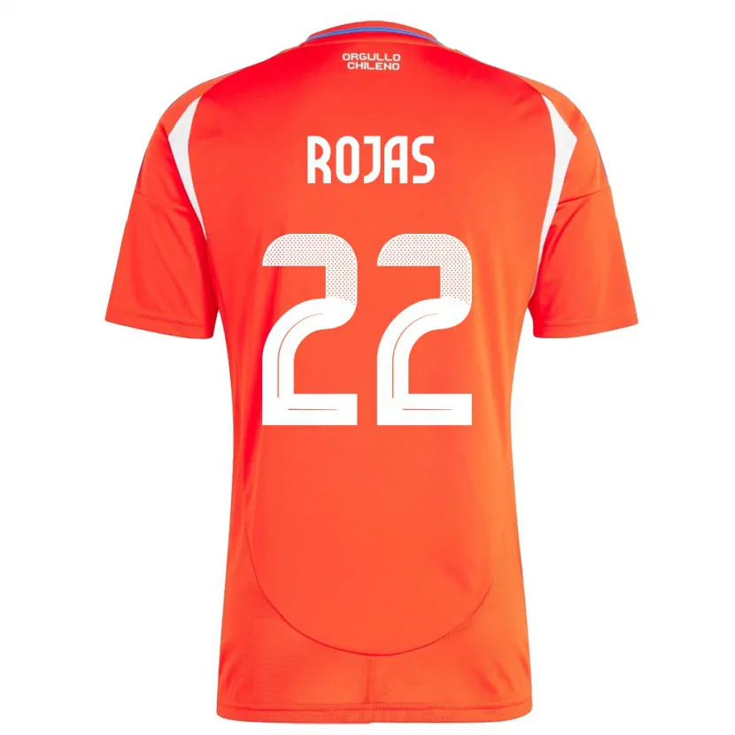 Danxen Män Chile Jeyson Rojas #22 Röd Hemmatröja Matchtröjor 24-26 Tröjor T-Tröja