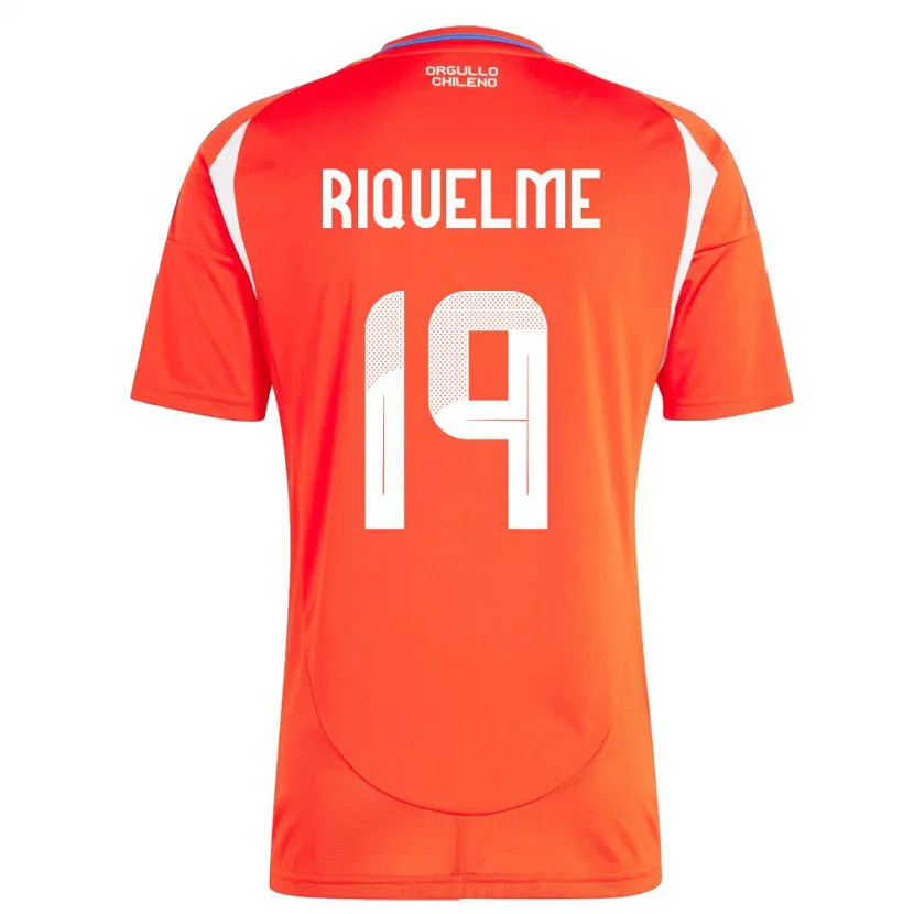 Danxen Män Chile Benjamín Riquelme #19 Röd Hemmatröja Matchtröjor 24-26 Tröjor T-Tröja