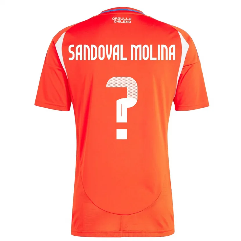 Danxen Män Chile Mario Sandoval Molina #0 Röd Hemmatröja Matchtröjor 24-26 Tröjor T-Tröja