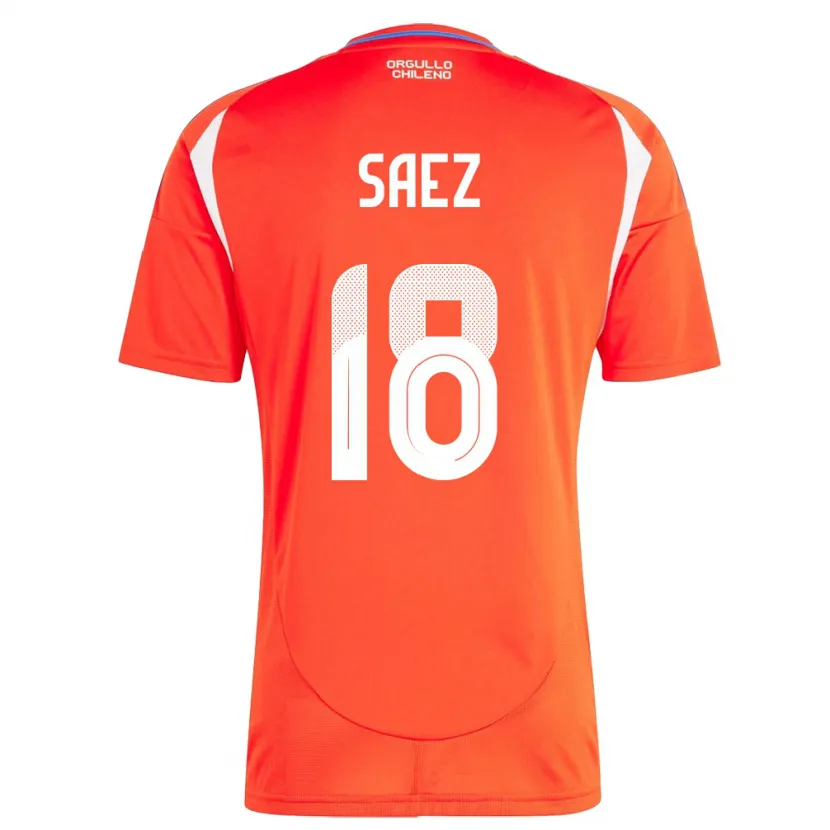 Danxen Män Chile Camila Sáez #18 Röd Hemmatröja Matchtröjor 24-26 Tröjor T-Tröja