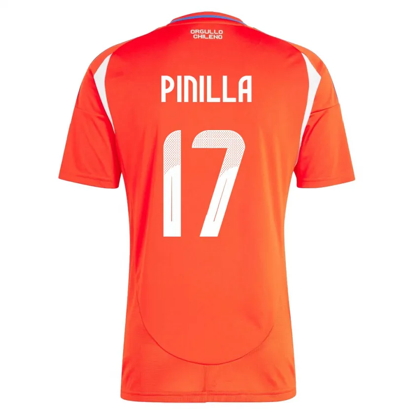 Danxen Män Chile Fernanda Pinilla #17 Röd Hemmatröja Matchtröjor 24-26 Tröjor T-Tröja