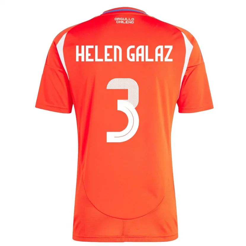 Danxen Män Chile Su Helen Galaz #3 Röd Hemmatröja Matchtröjor 24-26 Tröjor T-Tröja