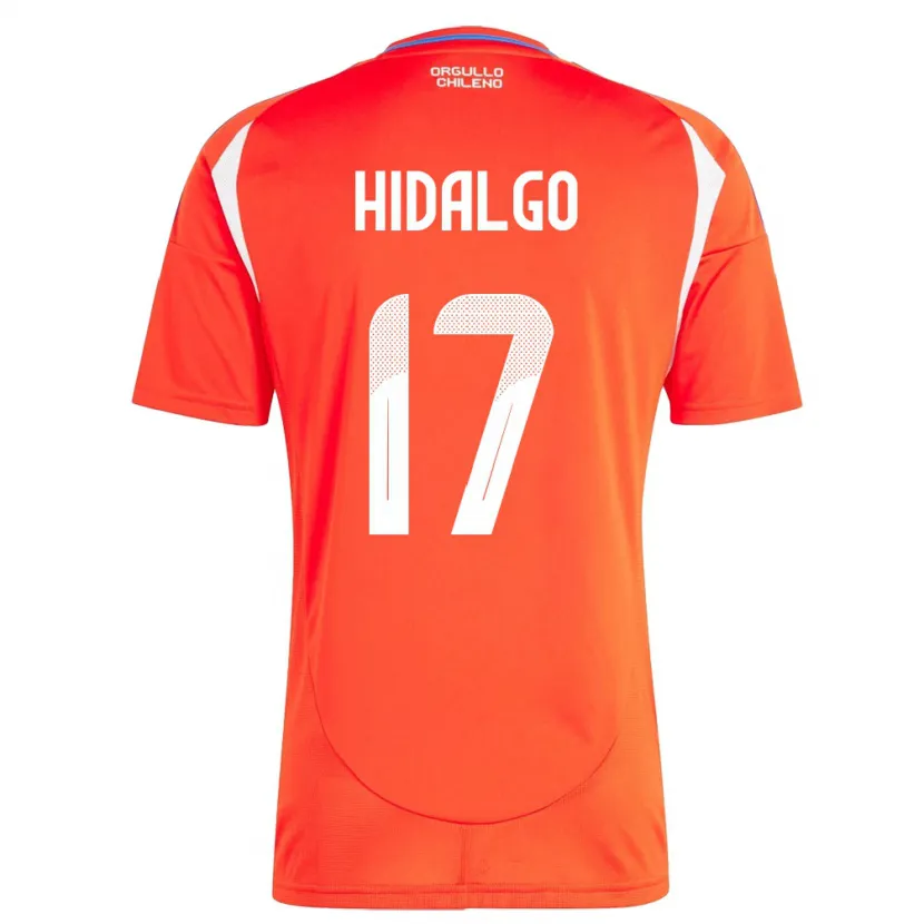 Danxen Män Chile Fernanda Hidalgo #17 Röd Hemmatröja Matchtröjor 24-26 Tröjor T-Tröja