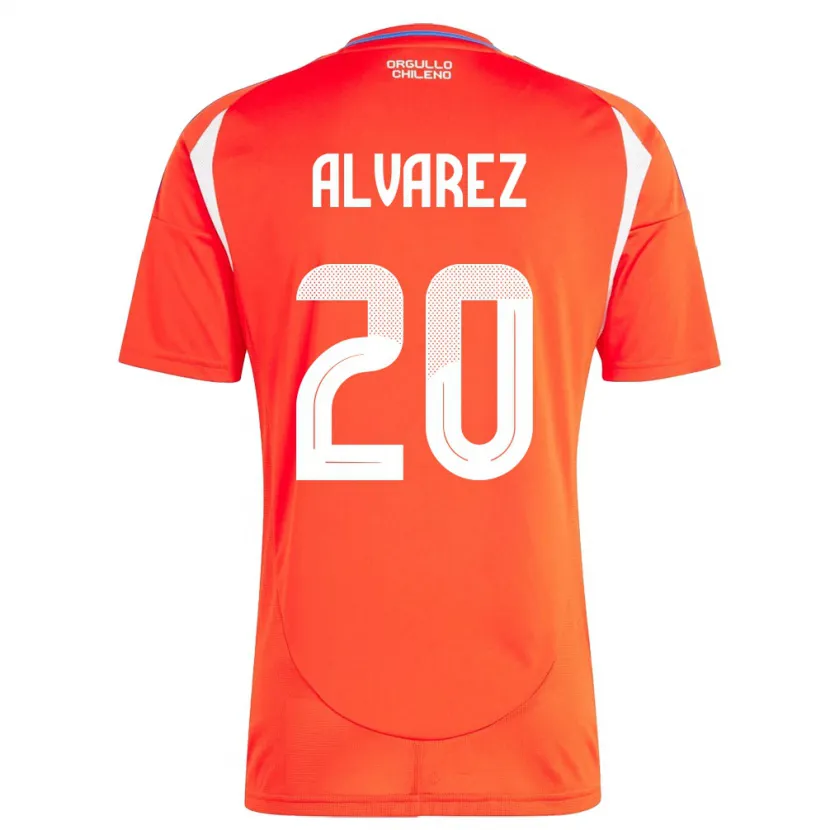 Danxen Män Chile Anaís Álvarez #20 Röd Hemmatröja Matchtröjor 24-26 Tröjor T-Tröja