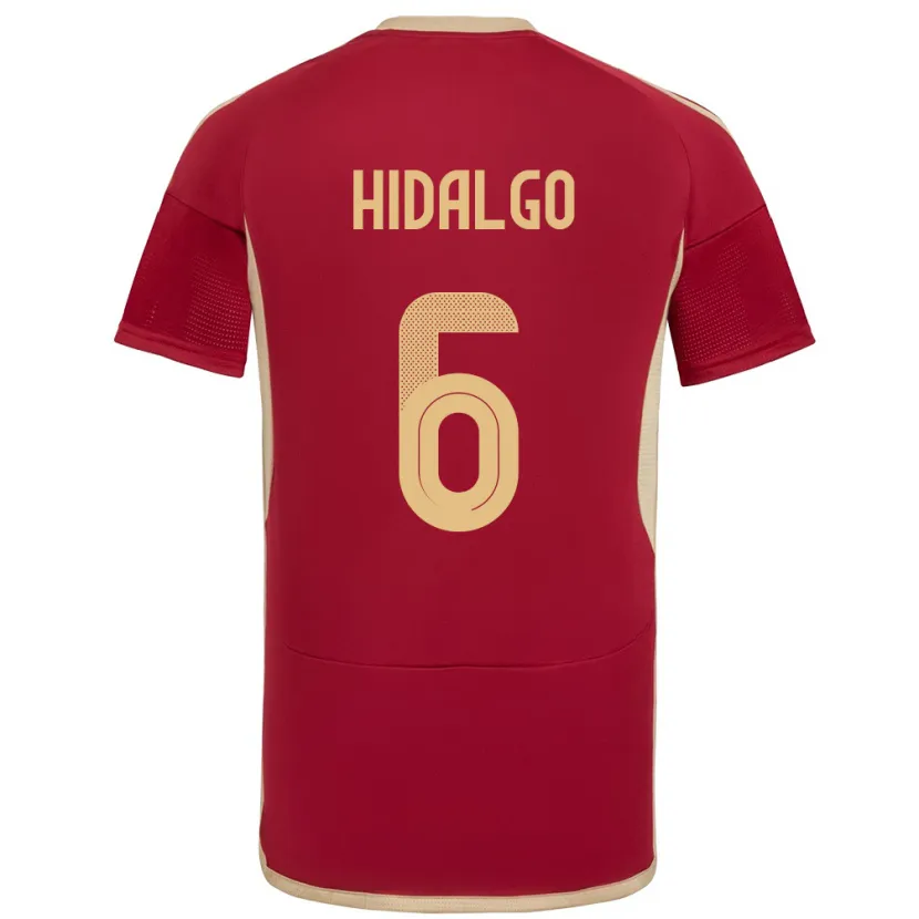 Danxen Män Venezuela Rai Hidalgo #6 Bourgogne Hemmatröja Matchtröjor 24-26 Tröjor T-Tröja