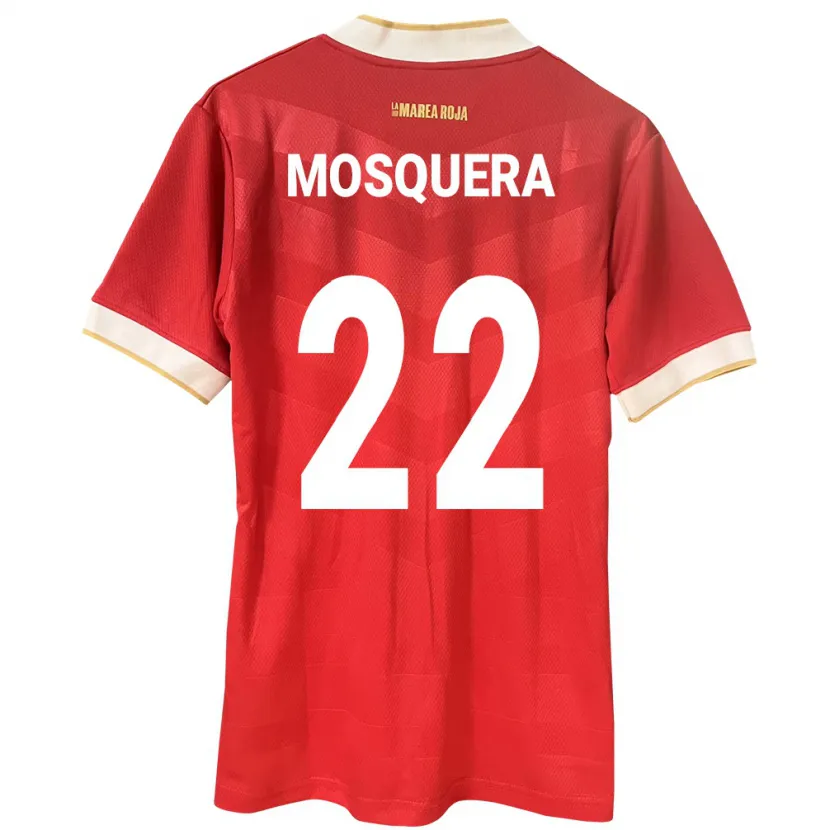 Danxen Män Panama Orlando Mosquera #22 Röd Hemmatröja Matchtröjor 24-26 Tröjor T-Tröja