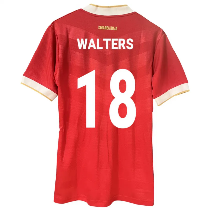 Danxen Män Panama Kairo Walters #18 Röd Hemmatröja Matchtröjor 24-26 Tröjor T-Tröja