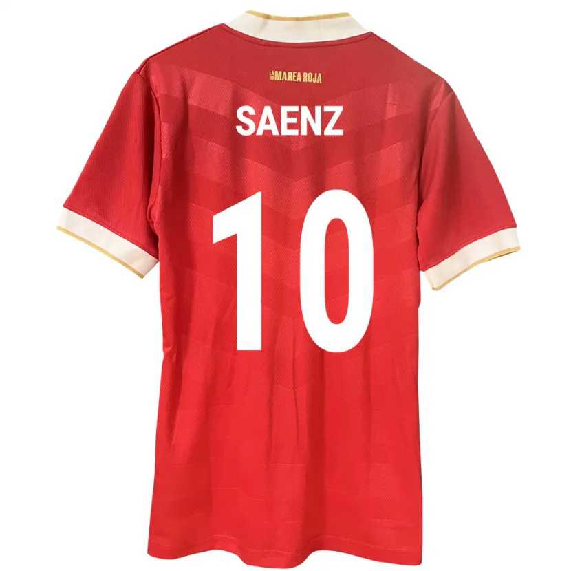 Danxen Män Panama Gloria Sáenz #10 Röd Hemmatröja Matchtröjor 24-26 Tröjor T-Tröja