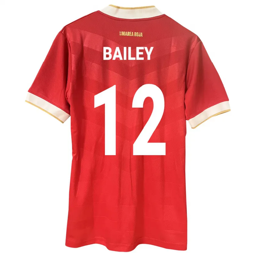 Danxen Män Panama Yenith Bailey #12 Röd Hemmatröja Matchtröjor 24-26 Tröjor T-Tröja