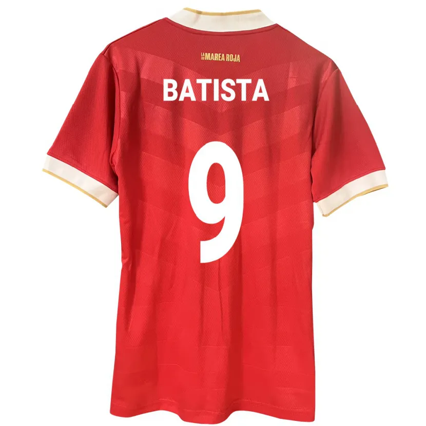 Danxen Män Panama Yanixa Batista #9 Röd Hemmatröja Matchtröjor 24-26 Tröjor T-Tröja