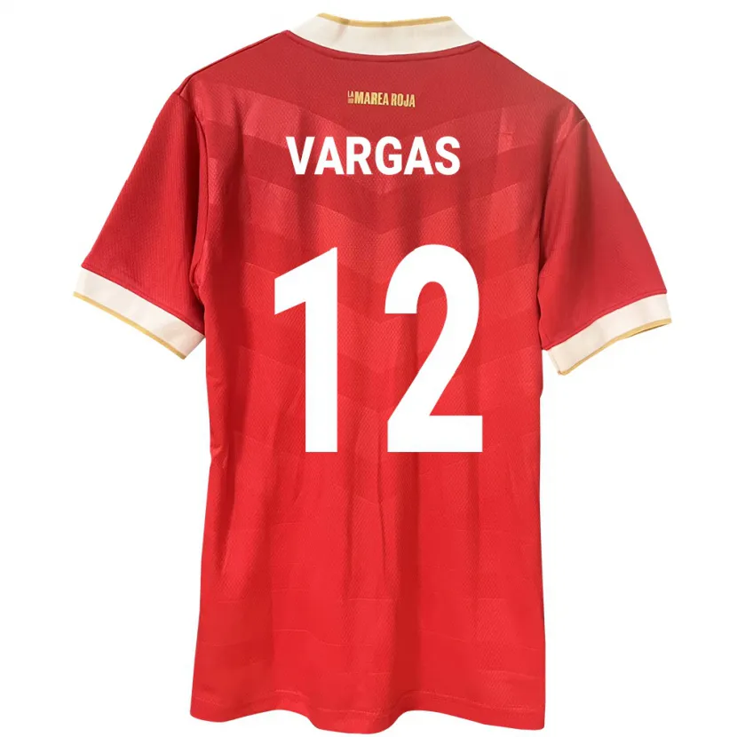 Danxen Män Panama Stephani Vargas #12 Röd Hemmatröja Matchtröjor 24-26 Tröjor T-Tröja