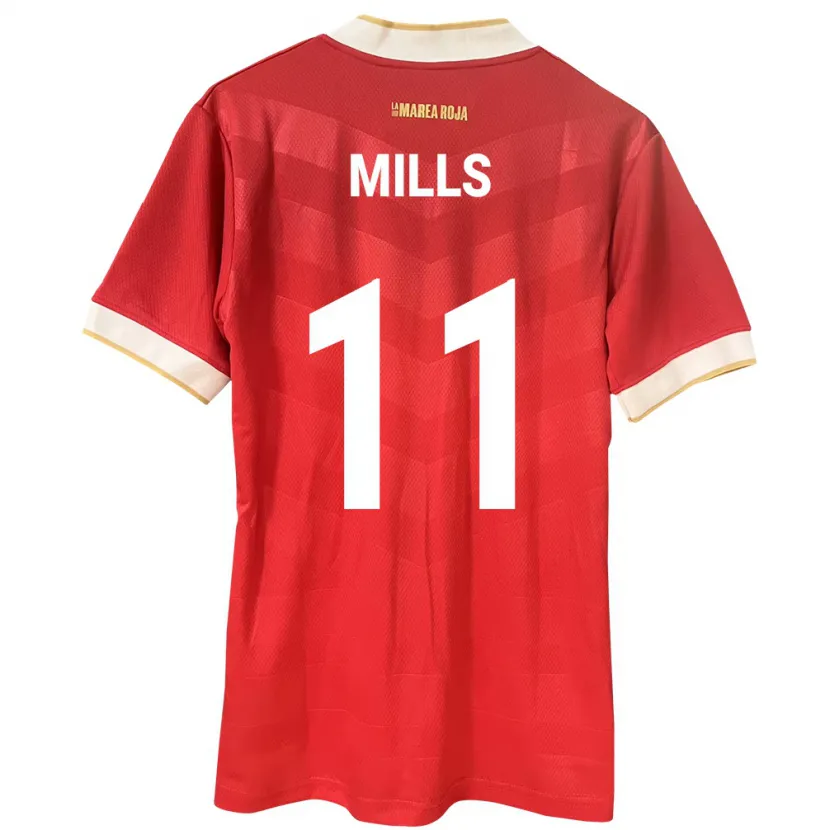 Danxen Män Panama Natalia Mills #11 Röd Hemmatröja Matchtröjor 24-26 Tröjor T-Tröja
