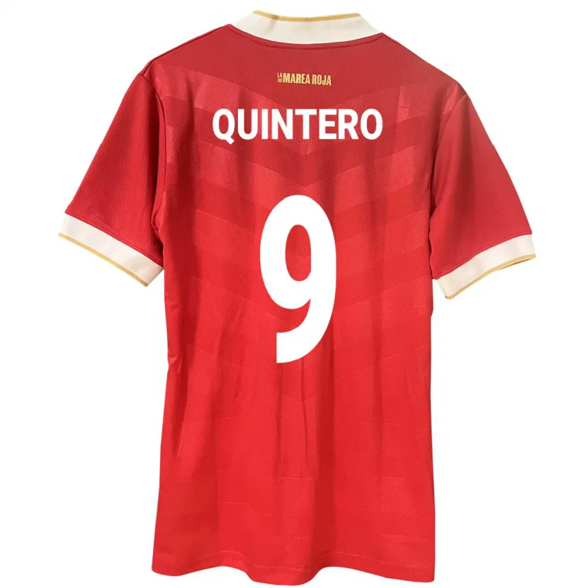 Danxen Män Panama Ana Quintero #9 Röd Hemmatröja Matchtröjor 24-26 Tröjor T-Tröja