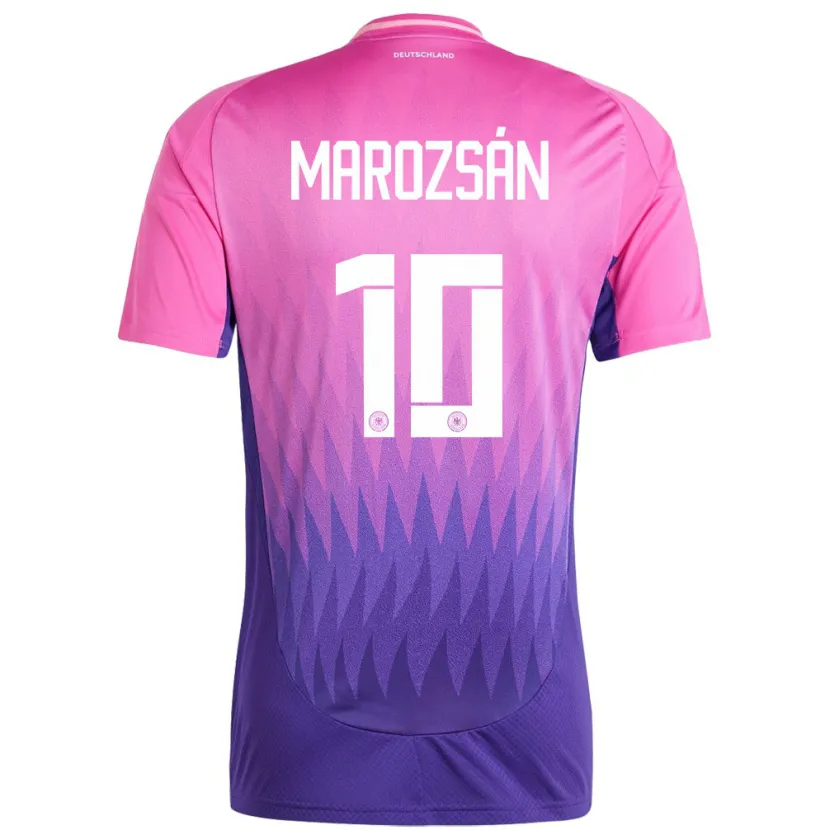 Danxen Män Tyskland Dzsenifer Marozsan #10 Rosa Lila Bortatröja Matchtröjor 24-26 Tröjor T-Tröja