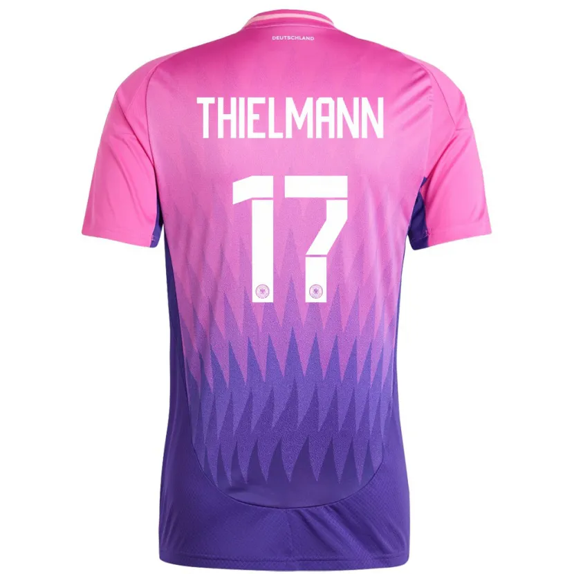 Danxen Män Tyskland Jan Thielmann #17 Rosa Lila Bortatröja Matchtröjor 24-26 Tröjor T-Tröja