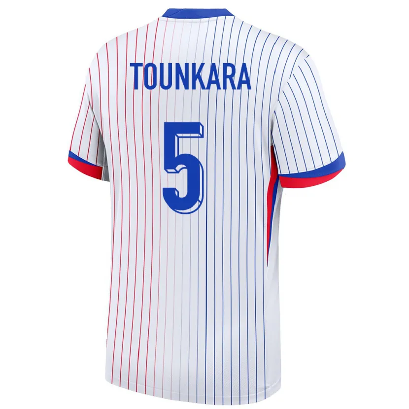 Danxen Män Frankrike Aissatou Tounkara #5 Vit Bortatröja Matchtröjor 24-26 Tröjor T-Tröja