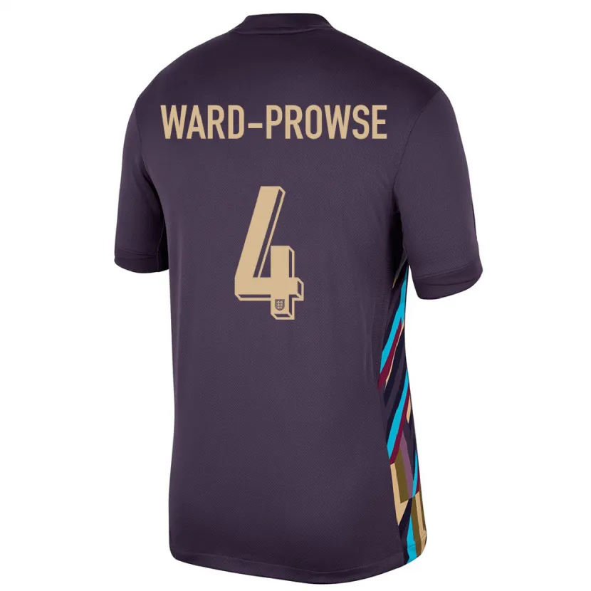 Danxen Män England James Ward-Prowse #4 Mörkt Russin Bortatröja Matchtröjor 24-26 Tröjor T-Tröja