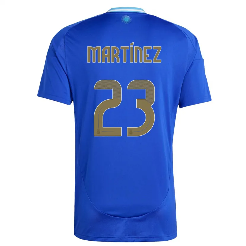 Danxen Män Argentina Emiliano Martinez #23 Blå Bortatröja Matchtröjor 24-26 Tröjor T-Tröja