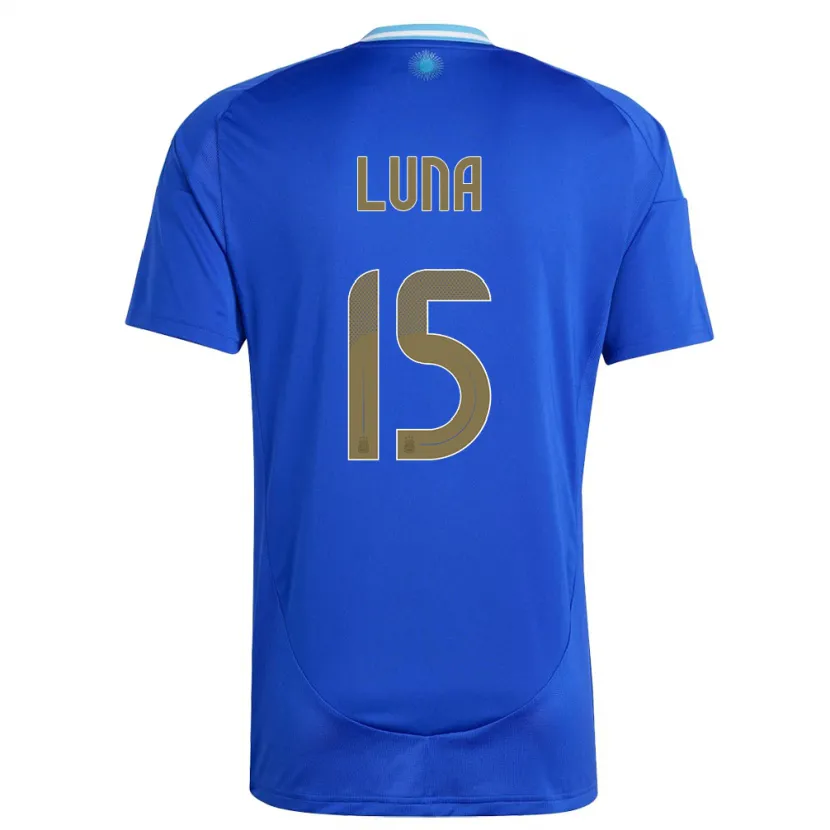 Danxen Män Argentina Alex Luna #15 Blå Bortatröja Matchtröjor 24-26 Tröjor T-Tröja