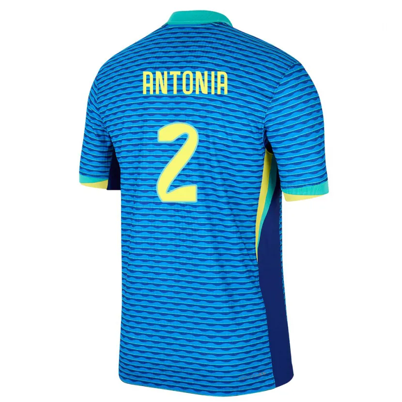 Danxen Män Brasilien Antonia #2 Blå Bortatröja Matchtröjor 24-26 Tröjor T-Tröja