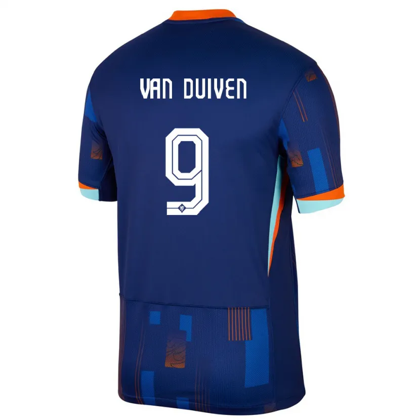 Danxen Män Nederländerna Jason Van Duiven #9 Blå Bortatröja Matchtröjor 24-26 Tröjor T-Tröja