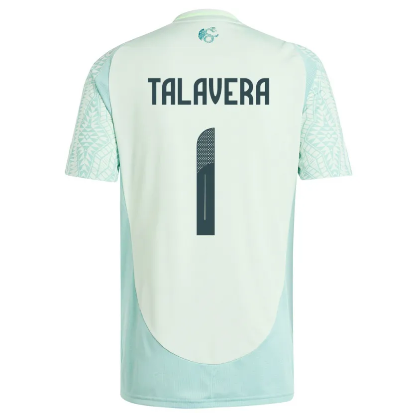 Danxen Män Mexiko Alfredo Talavera #1 Linne Grön Bortatröja Matchtröjor 24-26 Tröjor T-Tröja