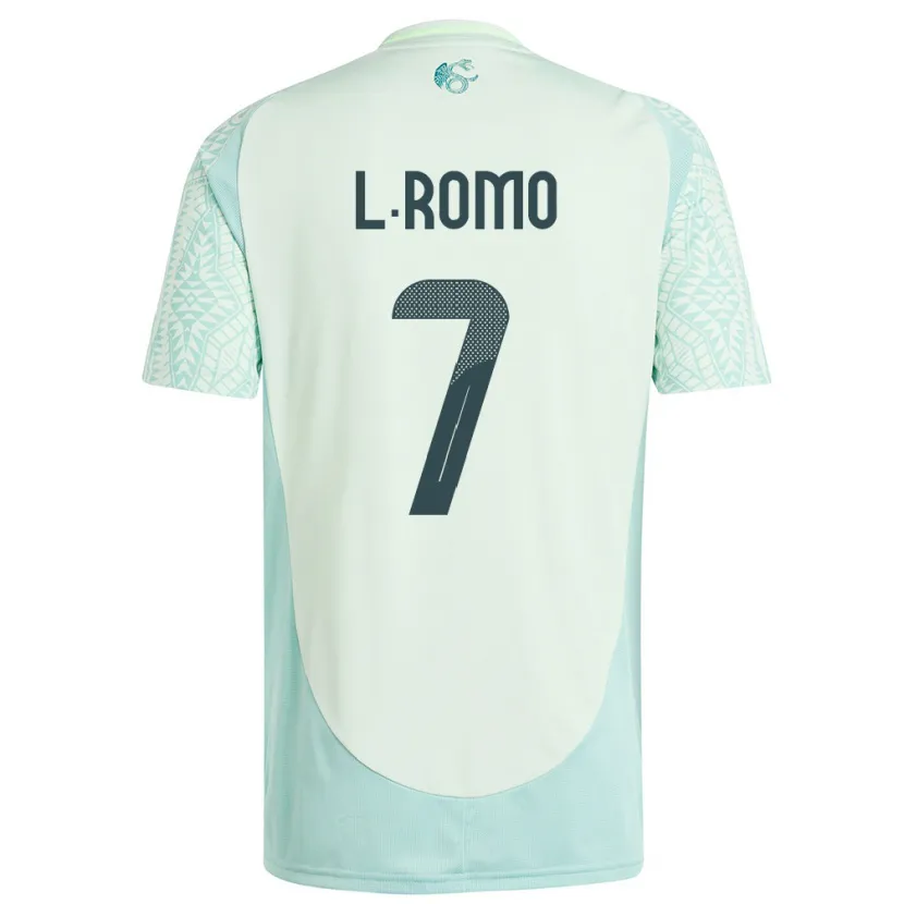 Danxen Män Mexiko Luis Romo #7 Linne Grön Bortatröja Matchtröjor 24-26 Tröjor T-Tröja