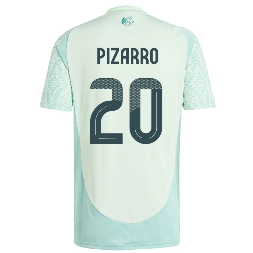 Danxen Män Mexiko Rodolfo Pizarro #20 Linne Grön Bortatröja Matchtröjor 24-26 Tröjor T-Tröja