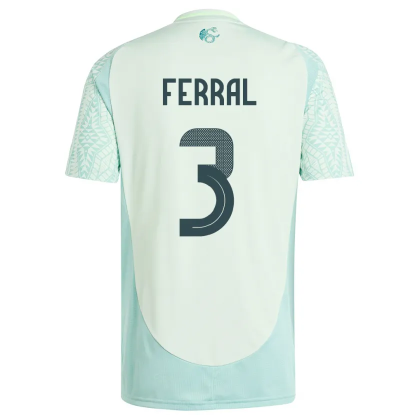 Danxen Män Mexiko Cristina Ferral #3 Linne Grön Bortatröja Matchtröjor 24-26 Tröjor T-Tröja