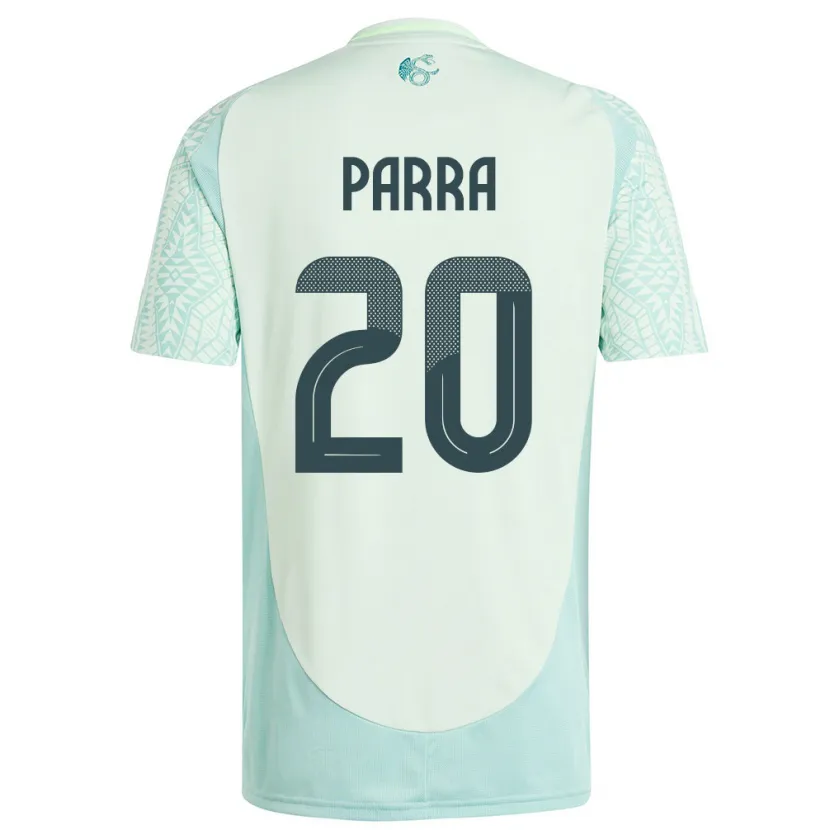 Danxen Män Mexiko Rodrigo Parra #20 Linne Grön Bortatröja Matchtröjor 24-26 Tröjor T-Tröja