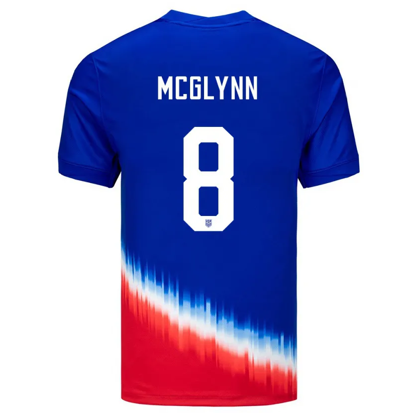 Danxen Män Usa Jack Mcglynn #8 Blå Bortatröja Matchtröjor 24-26 Tröjor T-Tröja