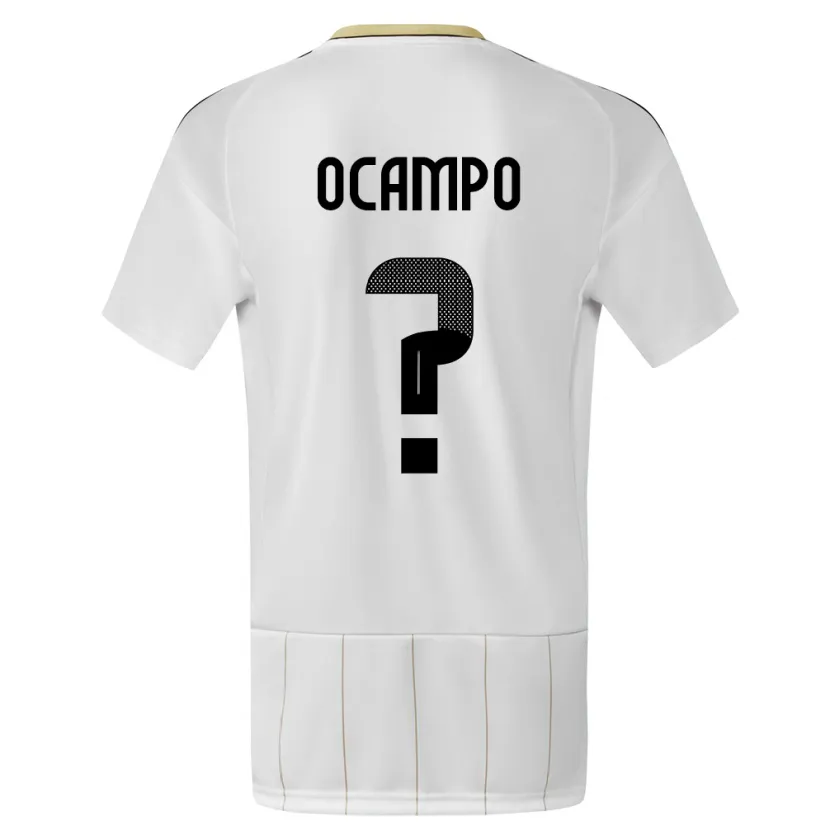Danxen Män Costa Rica Benjamin Ocampo #0 Vit Bortatröja Matchtröjor 24-26 Tröjor T-Tröja
