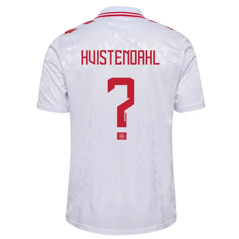 Danxen Män Danmark Johan Hvistendahl #0 Vit Bortatröja Matchtröjor 24-26 Tröjor T-Tröja