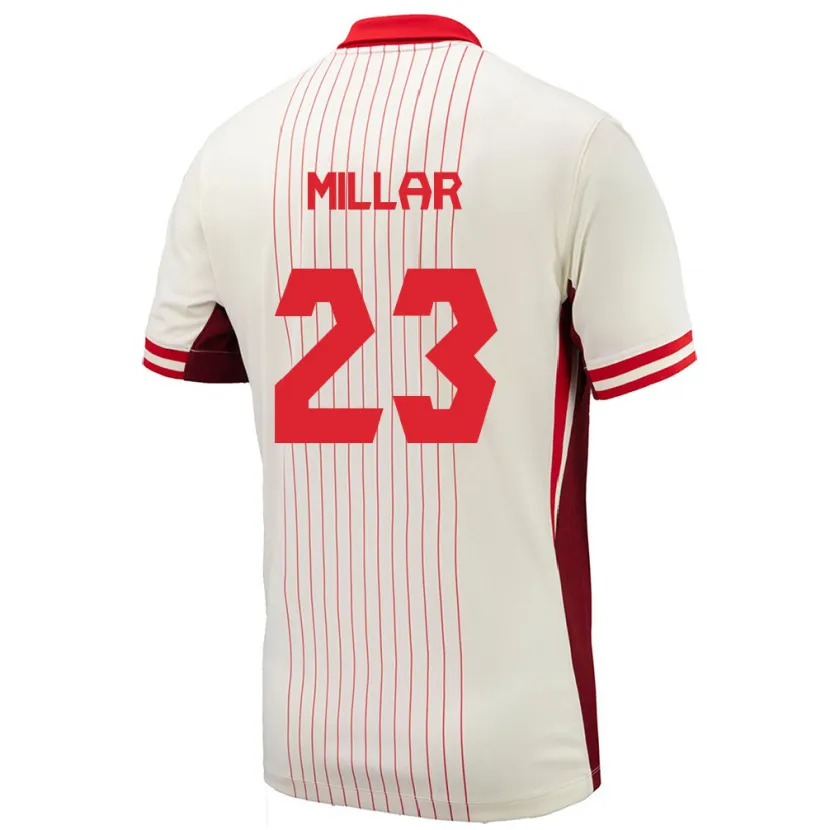 Danxen Män Kanada Liam Millar #23 Vit Bortatröja Matchtröjor 24-26 Tröjor T-Tröja
