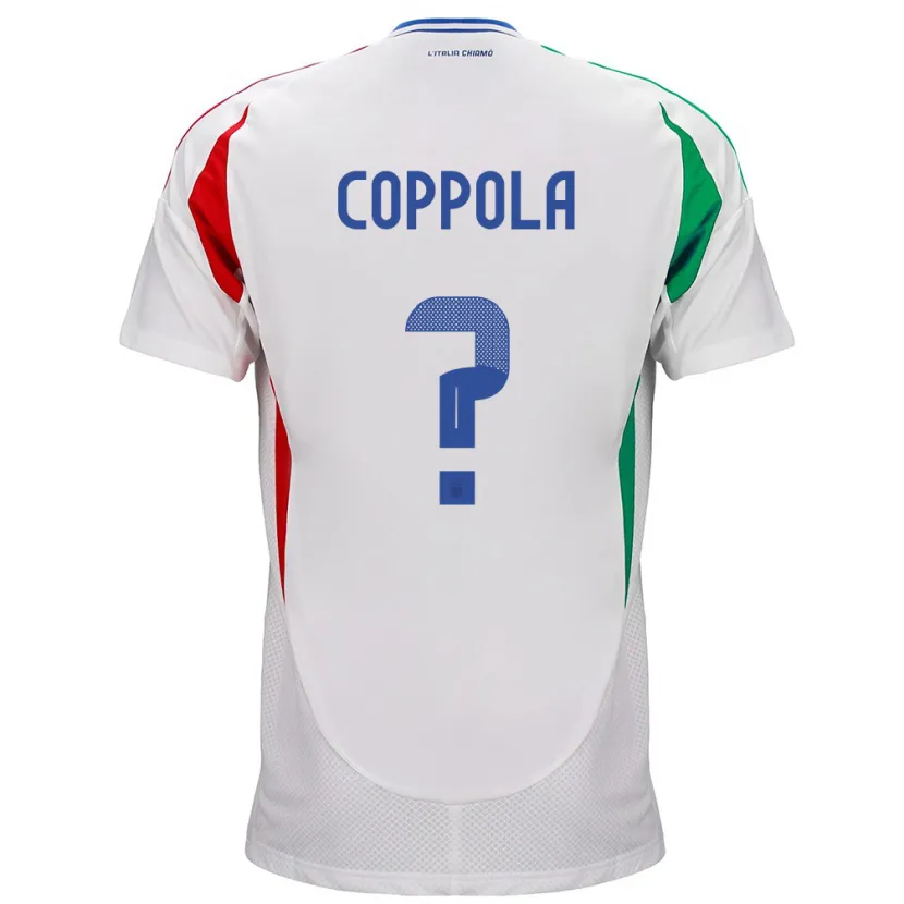 Danxen Män Italien Diego Coppola #0 Vit Bortatröja Matchtröjor 24-26 Tröjor T-Tröja